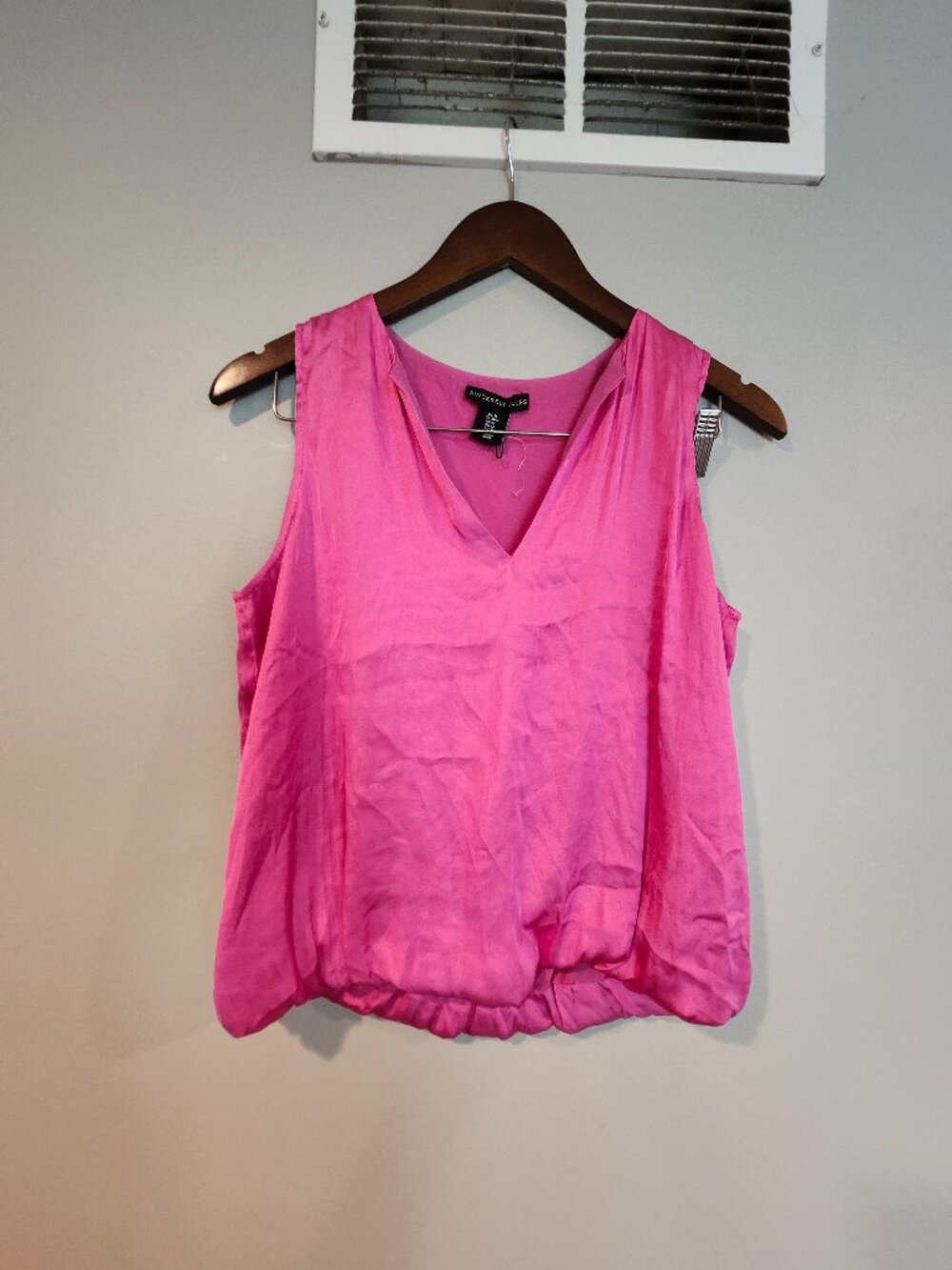 Hot Pink Satin blouse